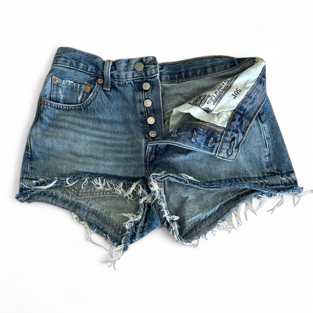Levi's 501 Distressed Jean Shorts